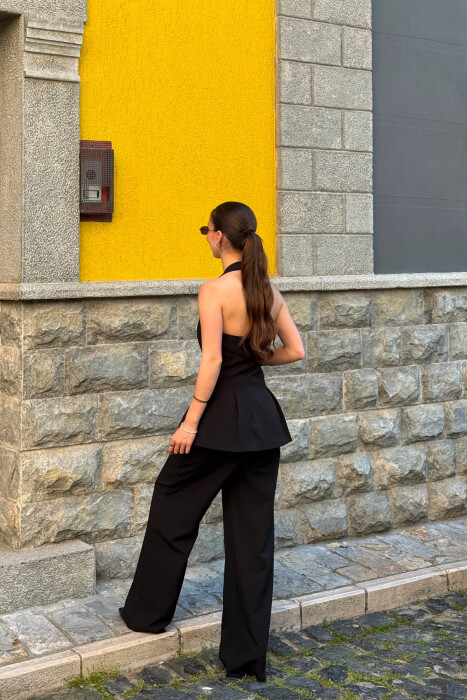 SET NJE NGJYRESH JELEK ME KURRIZ TE HAPUR + PANTALLONA PER FEMRA NE NGJYRE ZEZE - 3