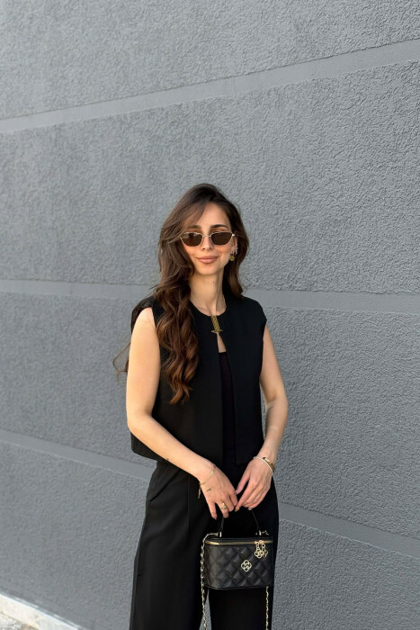 SET NJE NGJYRESH JELEK +PANTALLONA PER FEMRA NE NGJYRE TE ZEZE - 3