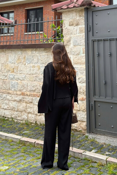 SET NJE NGJYRESH KEMISHE + PANTALLONA PER FEMRA NE NGJYRE TE ZEZE - 5