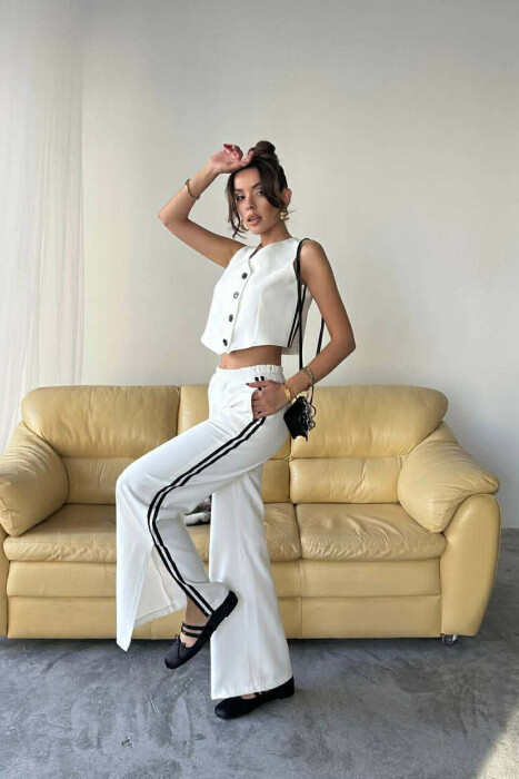 SET NJE NGJYRESH PER FEMRA JELEK + PANTALLONA NE NGJYRE TE BARDHE - 3