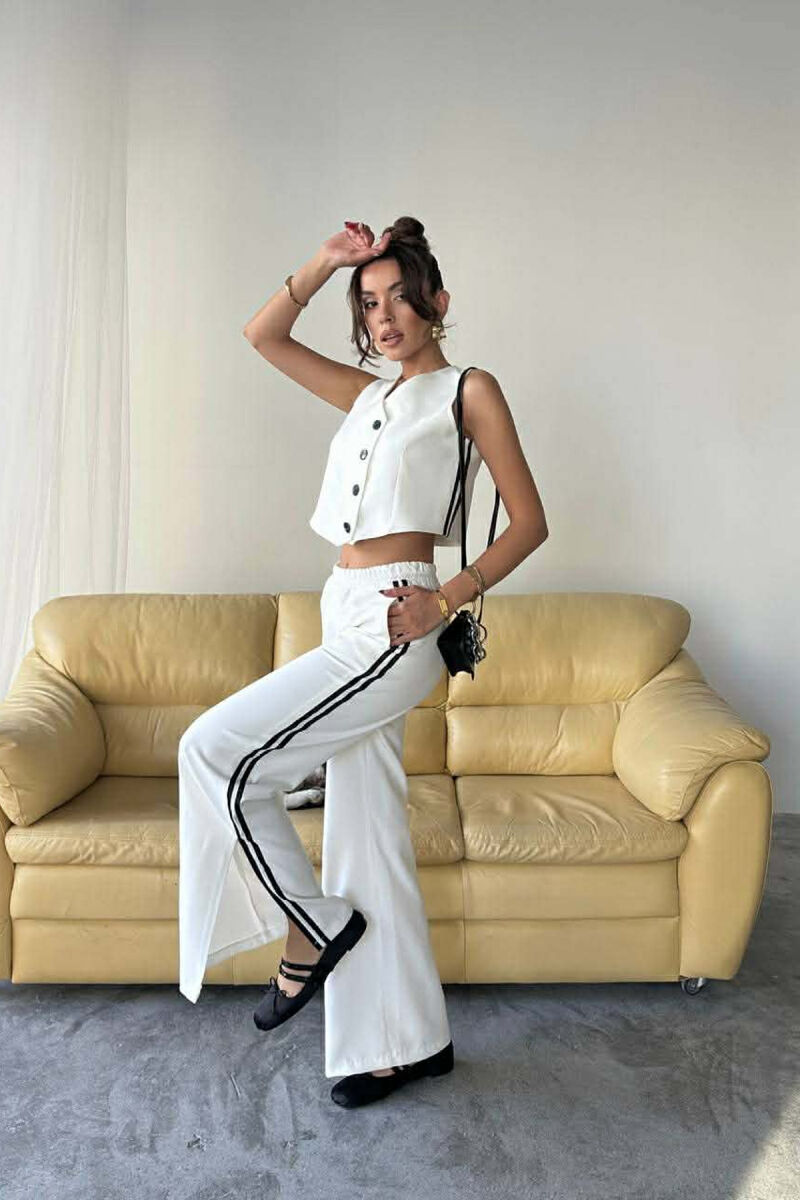 SET NJE NGJYRESH PER FEMRA JELEK + PANTALLONA NE NGJYRE TE BARDHE - 3