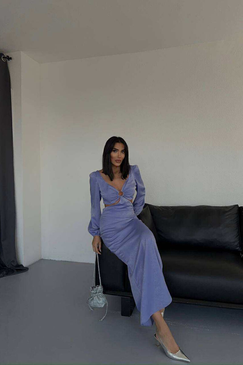 SET NJË NGJYRËSH CROP TOP+FUND PËR FEMRA NË NGJYRË LEJLA - 3