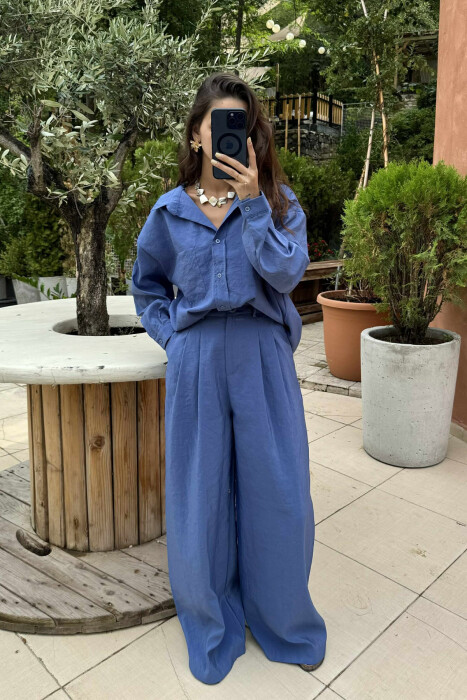 SET NJË NGJYRËSH PËR FEMRA NË NGJYRËN BLU 