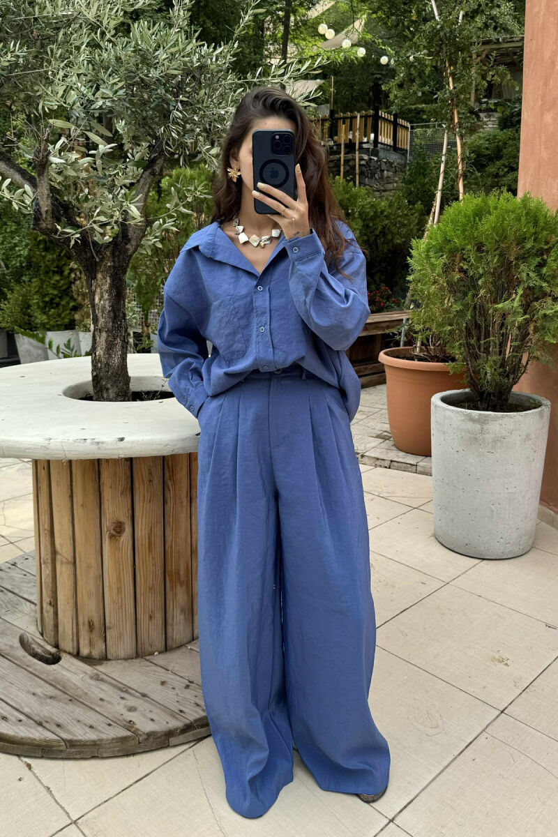 SET NJË NGJYRËSH PËR FEMRA NË NGJYRËN BLU - 1