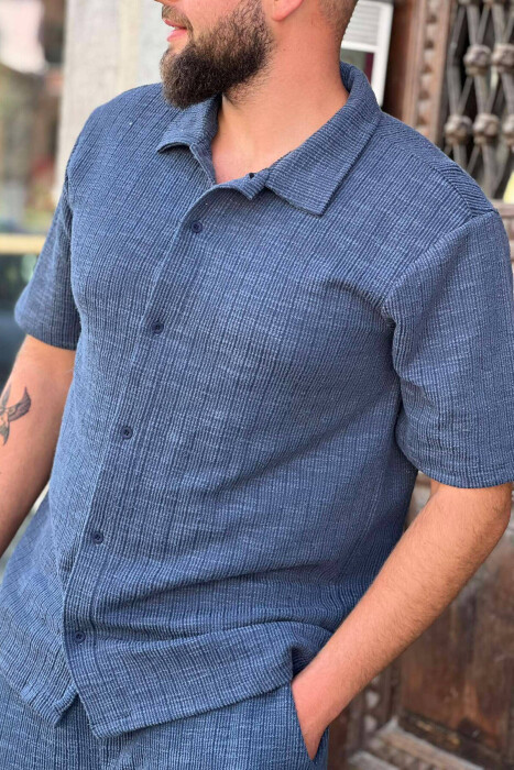 SET NJË NGJYRËSH PËR MESHKUJ NË NGJYRËN BLU - 2