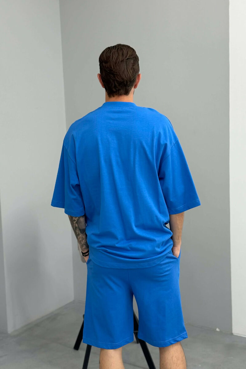 SET NJE NGJYRESH T-SHIRT + TUTA PER MESHKUJ NE NGJYRE BLU - 4