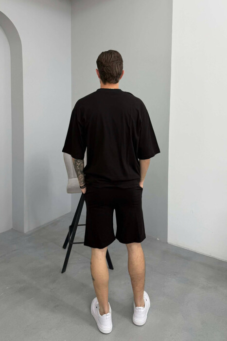 SET NJE NGJYRESH T-SHIRT + TUTA PER MESHKUJ NE NGJYRE TE ZEZE - 4