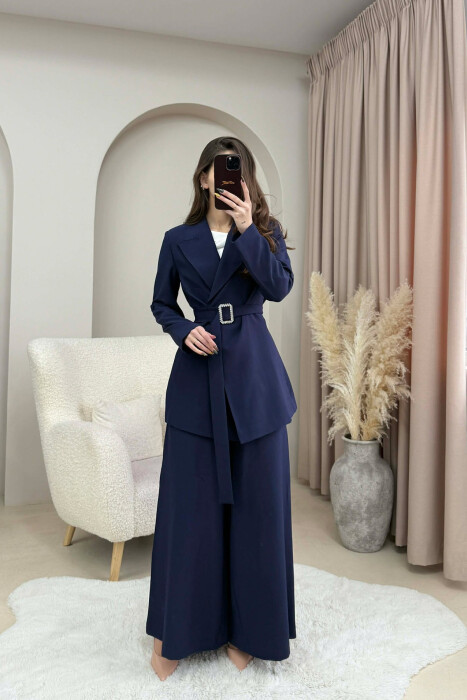 SET NJE NGJYRESH XHAKETE ME RRIP+PANTALLONA PER FEMRA NE NGJYRE BLU TE ERRET - 4