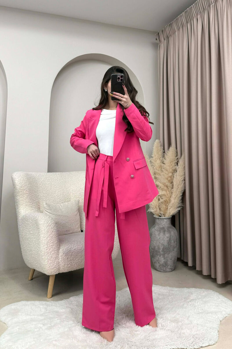 SET NJE NGJYRESH XHAKETE +PANTALLONA PER FEMRA NE NGJYRE ROZE - 2