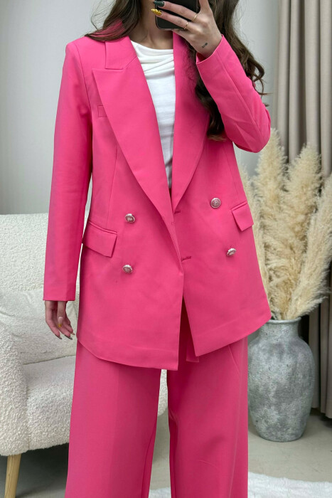 SET NJE NGJYRESH XHAKETE +PANTALLONA PER FEMRA NE NGJYRE ROZE - 3