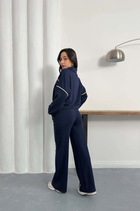 SET NJE NGJYRESH XHAKETE + TUTA PER FEMRA NE NGJYRE BLU - 6