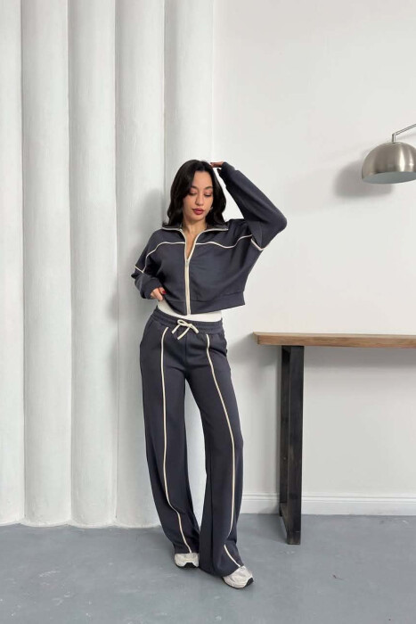 SET NJE NGJYRESH XHAKETE + TUTA PER FEMRA NE NGJYRE GRI - 3