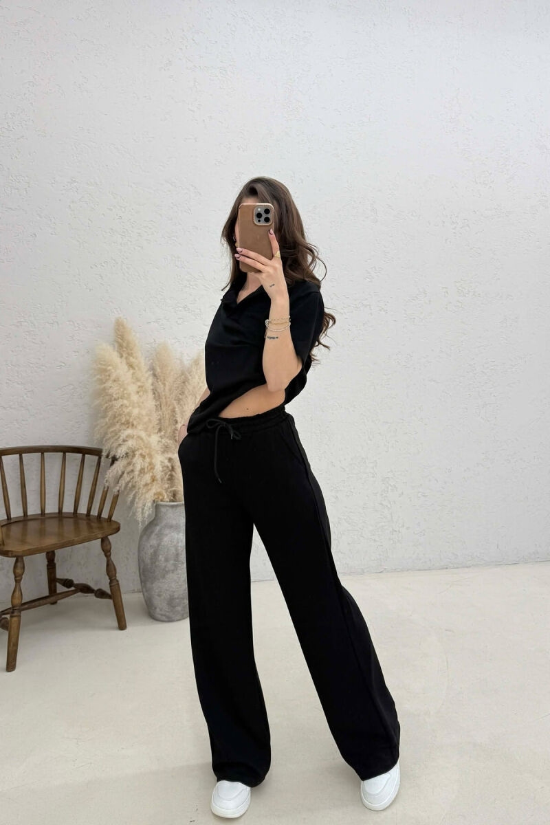 SET T-SHIRT ME JAKE POLO + TUTA PER FEMRA NE NGJYRE TE ZEZE - 3