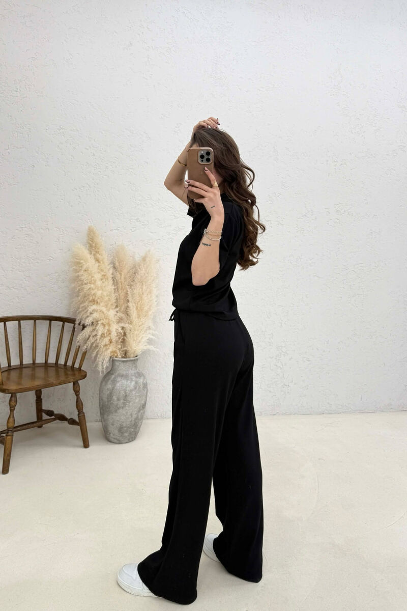 SET T-SHIRT ME JAKE POLO + TUTA PER FEMRA NE NGJYRE TE ZEZE - 4