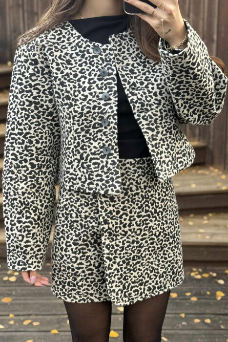 SET XHAKETE E SHKURTER LEOPARD+FUND PER FEMRA NE NGJYRE BEZHE - 3