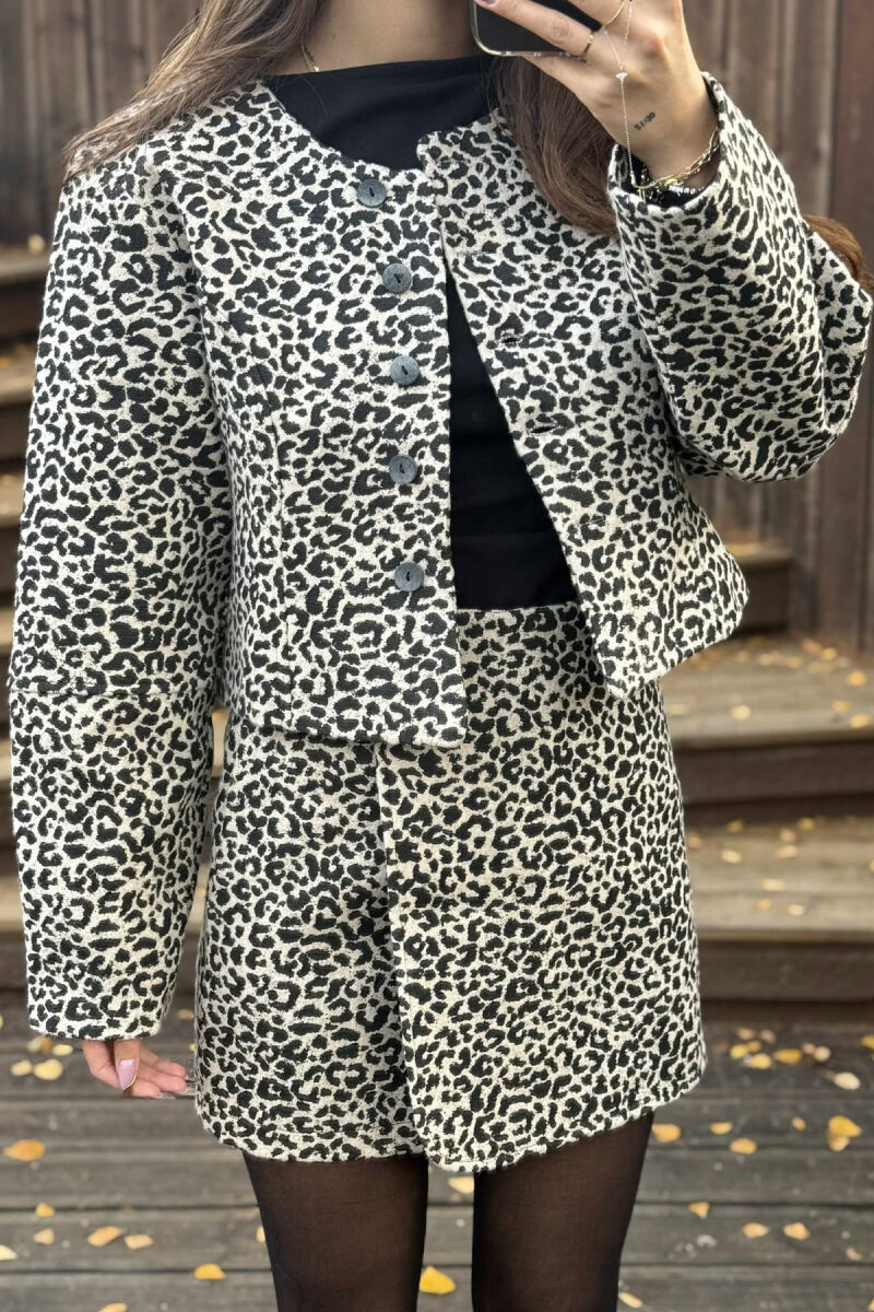 SET XHAKETE E SHKURTER LEOPARD+FUND PER FEMRA NE NGJYRE BEZHE - 3