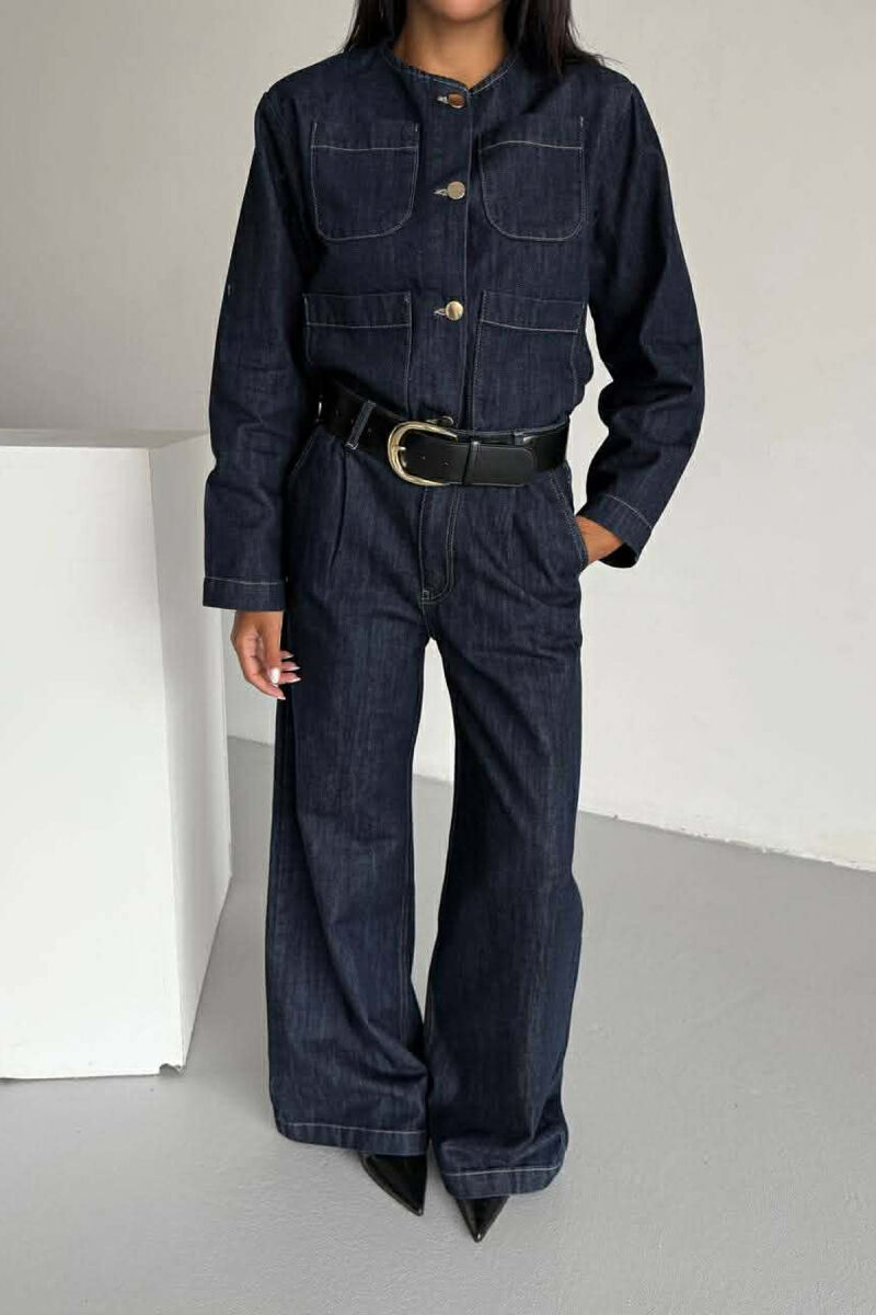 SET XHAKETE E SHKURTER+ XHINSE TE GJERA PER FEMRA NE NGJYRE BLU - 4