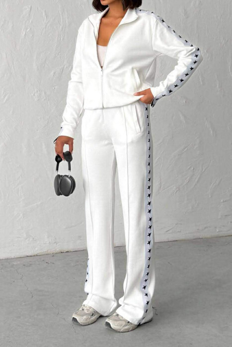 SET XHAKETE ME ZINXHIR + TUTA PER FEMRA NE NGJYRE TE BARDHE - KLAUDIO FASHION