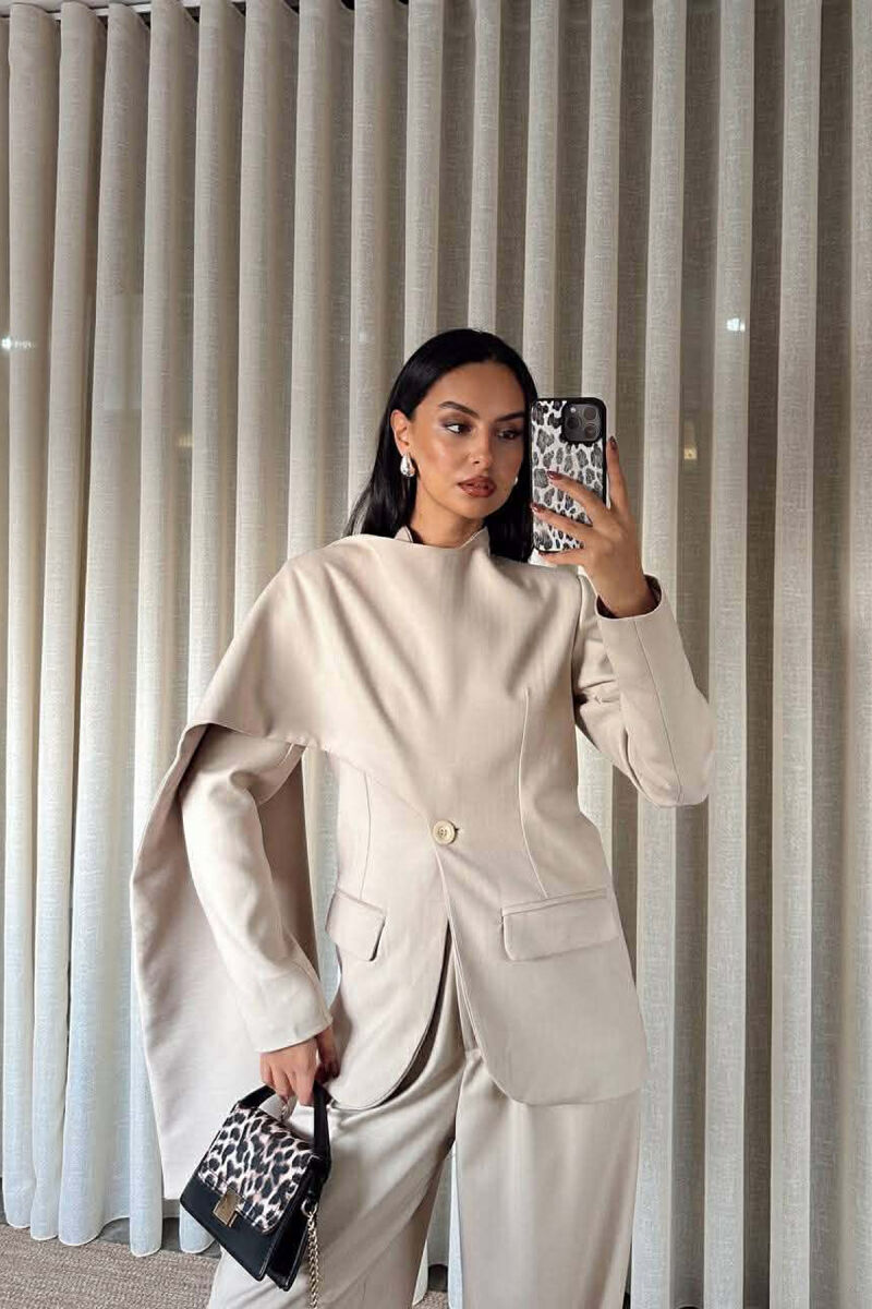 SET XHAKETE+PANTALLONA PER FEMRA NE NGJYRE BEZHE - 2