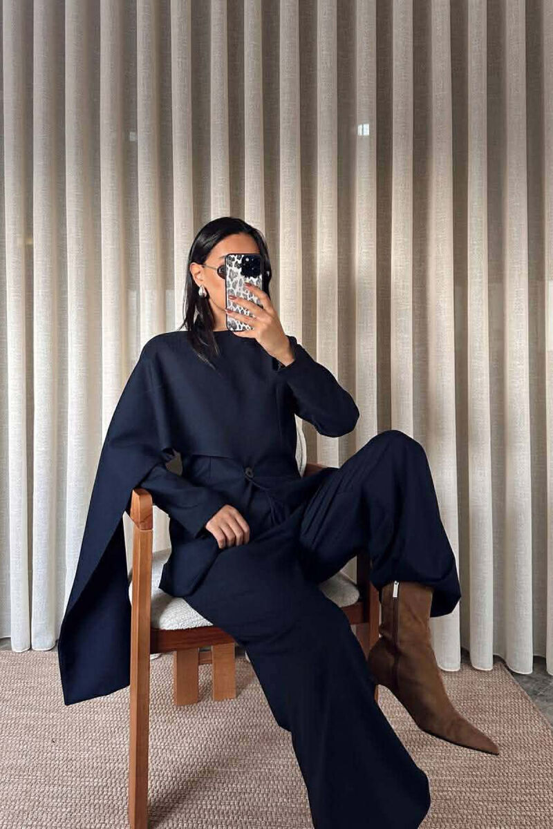 SET XHAKETE+PANTALLONA PER FEMRA NE NGJYRE BLU - 2