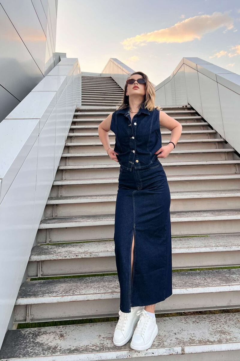 SET XHINS JELEK+FUND PËR FEMRA NË NGJYRËN BLU - 4