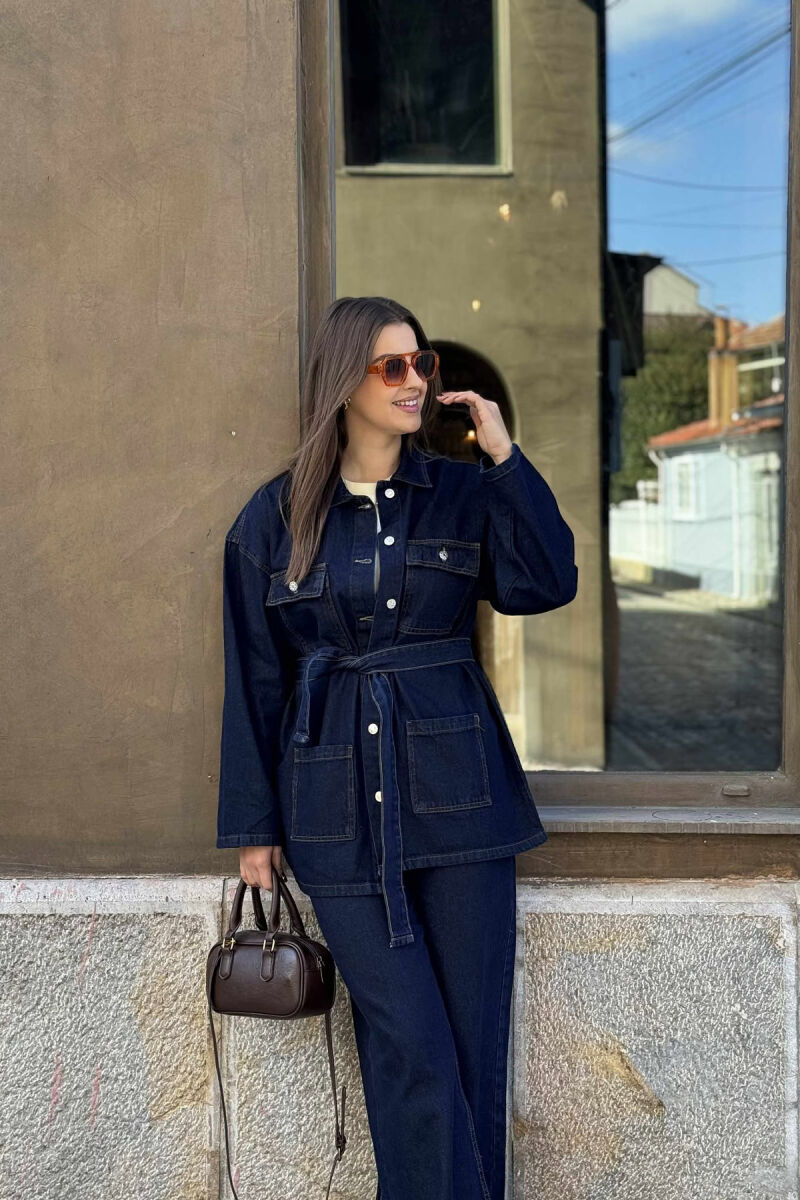 SET XHINS XHAKETË+XHINSE PËR FEMRA NË NGJYRËN BLU - 4