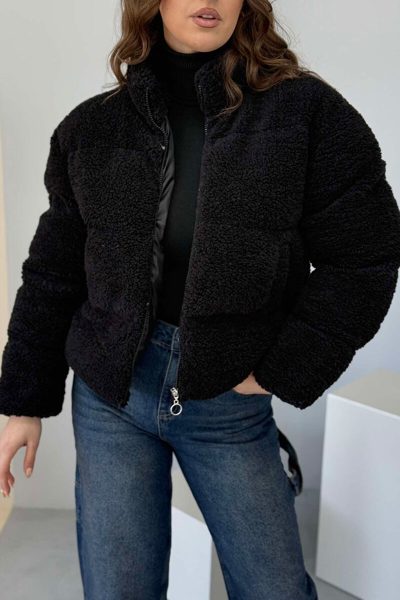 SHEEPSKIN SIMPLE WOMEN JACKET BLACK/ E ZEZE - 4