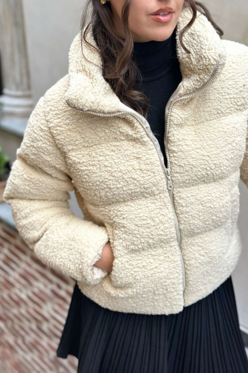 SHEEPSKIN WOMEN JACKET BEIGE/BEZHE - 3