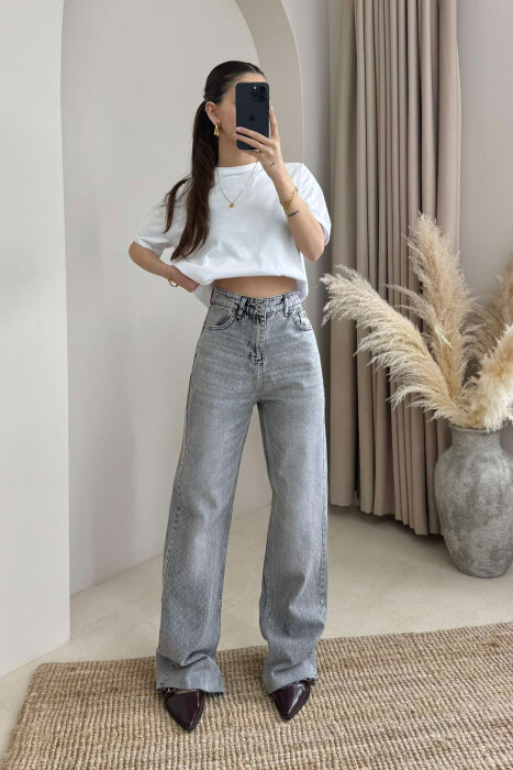 XHINSE TË GJËRA ME DETAJIN E GURËVE PËR FEMRA NË NGJYRËN GRI - KLAUDIO FASHION