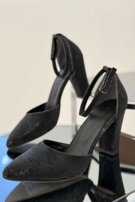 SHINY WOMEN HEELS BLACK-BLACK/ZZ 