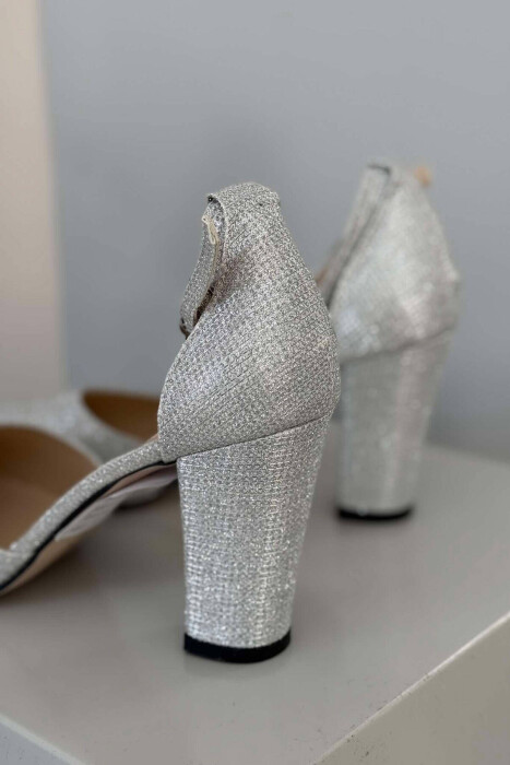 SHINY WOMEN HEELS GREY/GRI - 3