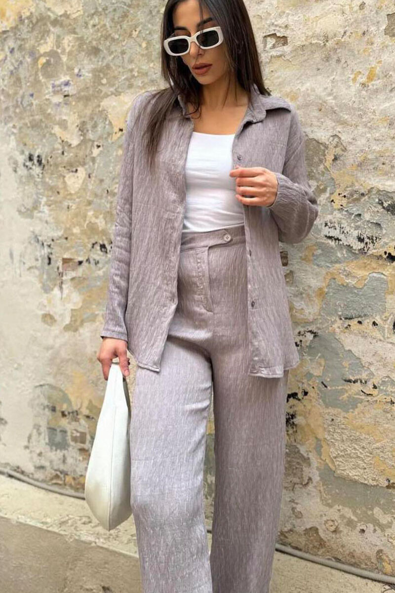 SHIRT AND PANTS WOMAN SET GREY/GRI - 2