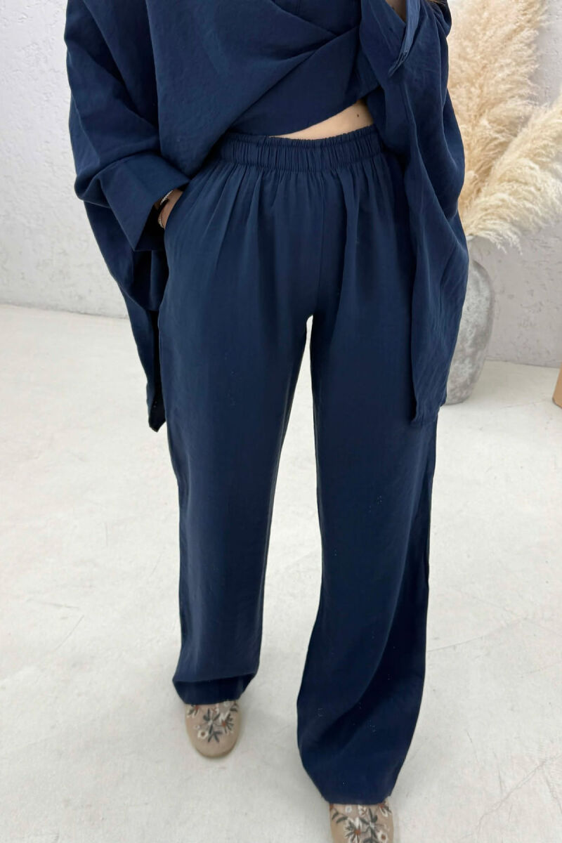SHIRT + TROUSERS WOMAN SET BLUE/BLU - 2