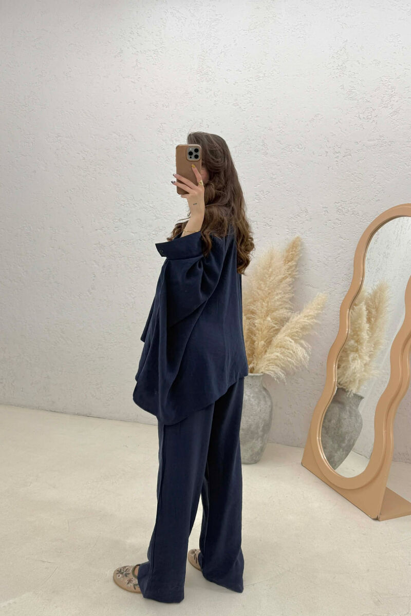 SHIRT + TROUSERS WOMAN SET BLUE/BLU - 3