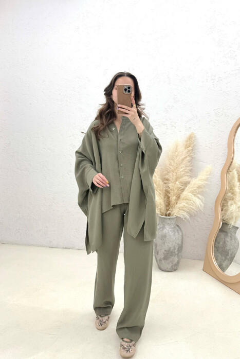 SHIRT + TROUSERS WOMAN SET GREEN/JESHILE - 2