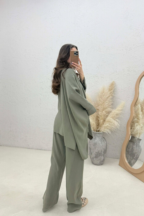 SHIRT + TROUSERS WOMAN SET GREEN/JESHILE - 4