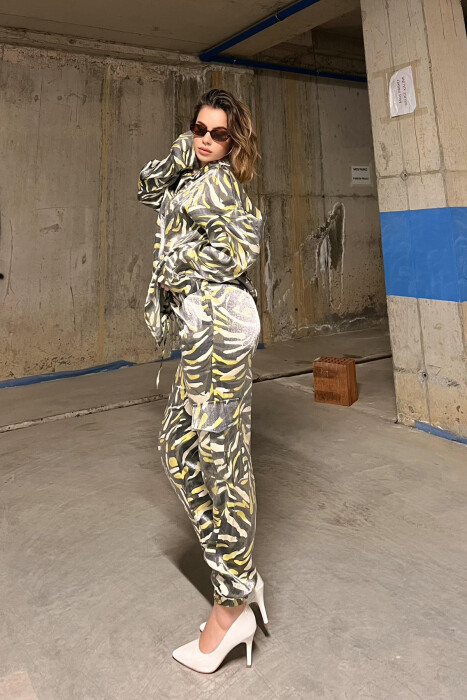 SHIRT+TROUSERS DIFFERENT DESIGN WOMEN SET GREY/GRI - 2