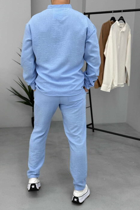 SHIRT+TROUSERS ONE COLOR MEN SET LIGHTBLUE/BZ - 4