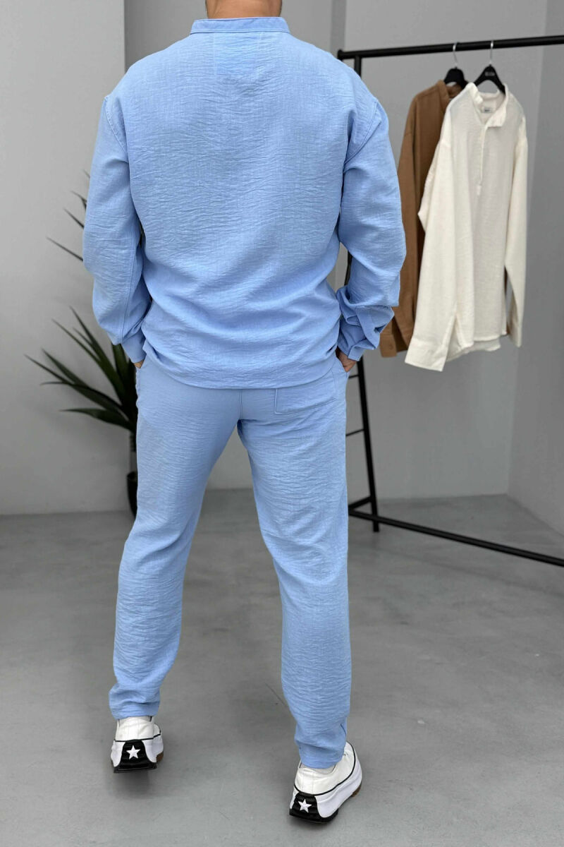 SHIRT+TROUSERS ONE COLOR MEN SET LIGHTBLUE/BZ - 4