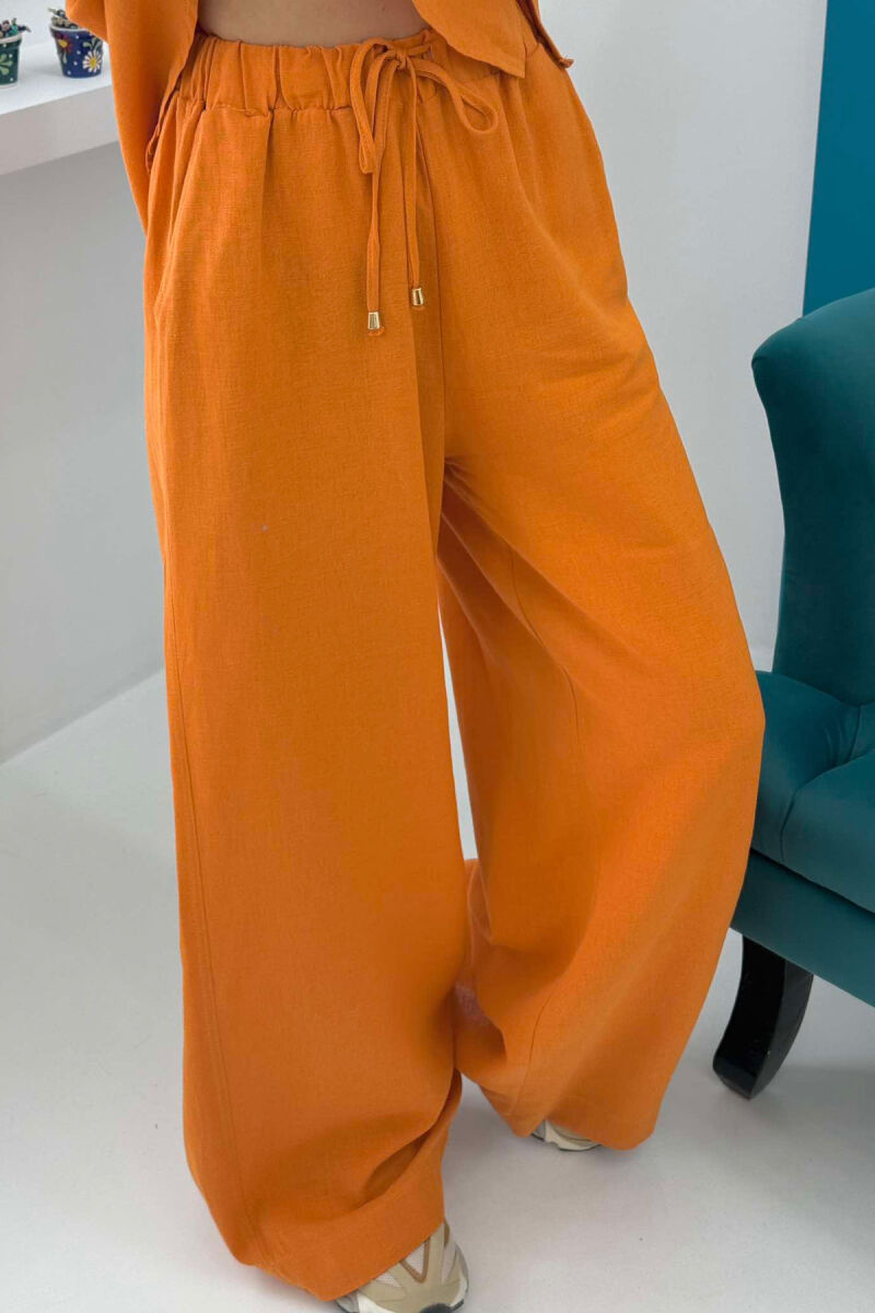 SHIRT+TROUSERS POCKET WOMAN SET ORANGE/PORTOKALLI - 3