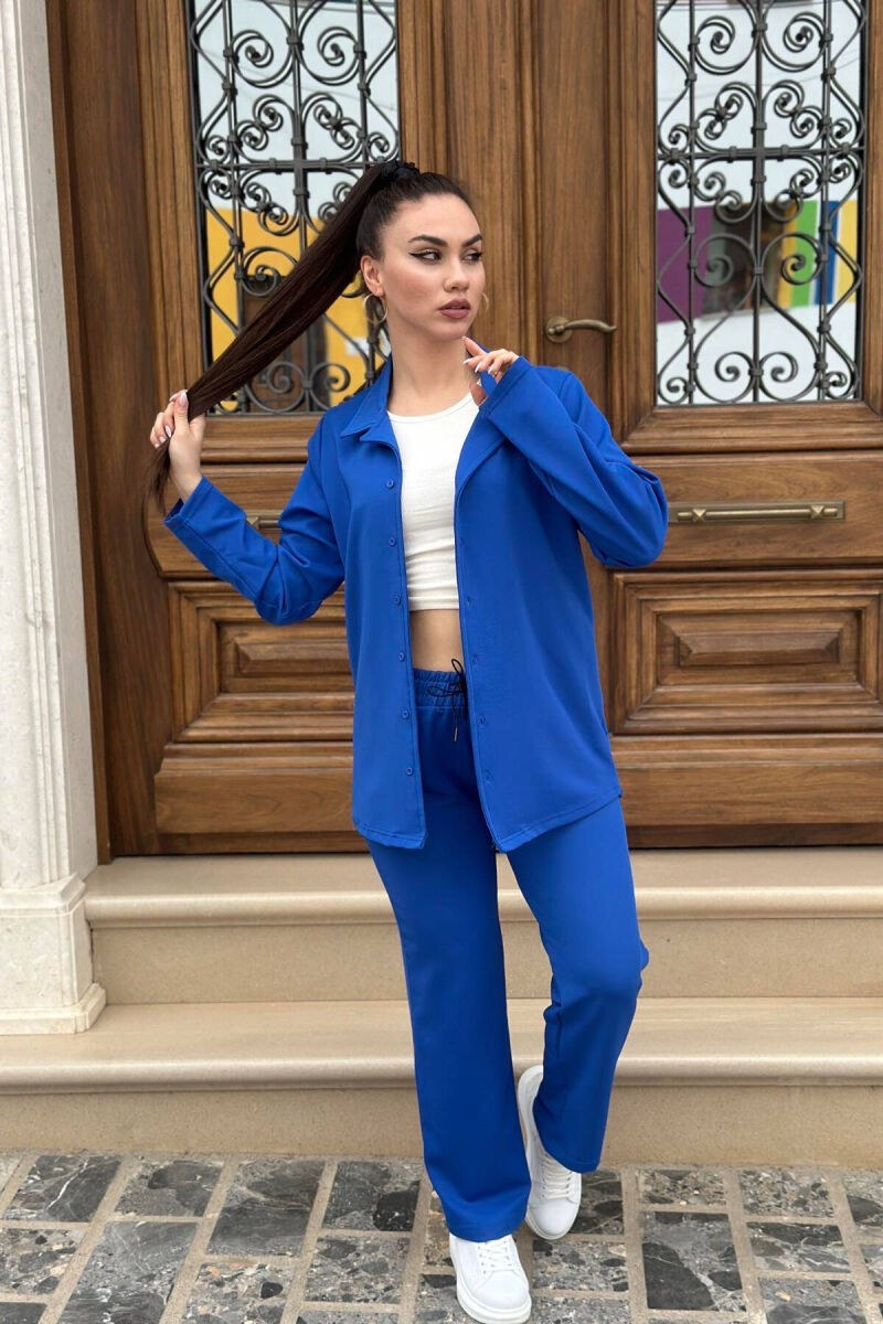 SHIRT+TROUSERS WOMAN SET BLUE/BLU - 3