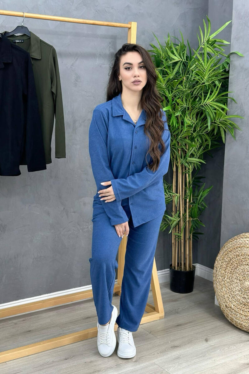 SHIRT+TROUSERS WOMAN SET LIGHTBLUE/BZ - 2