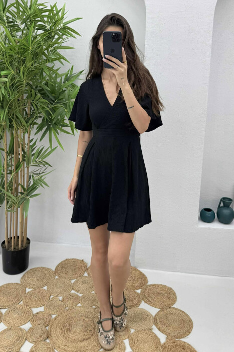 SHORT BELT DRESS BLACK/ E ZEZE - 2