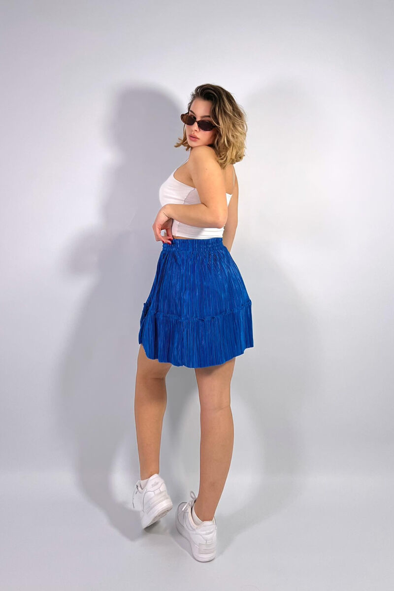 SHORT ONE COLOR WOMAN SKIRT BLUE/BLU - 2