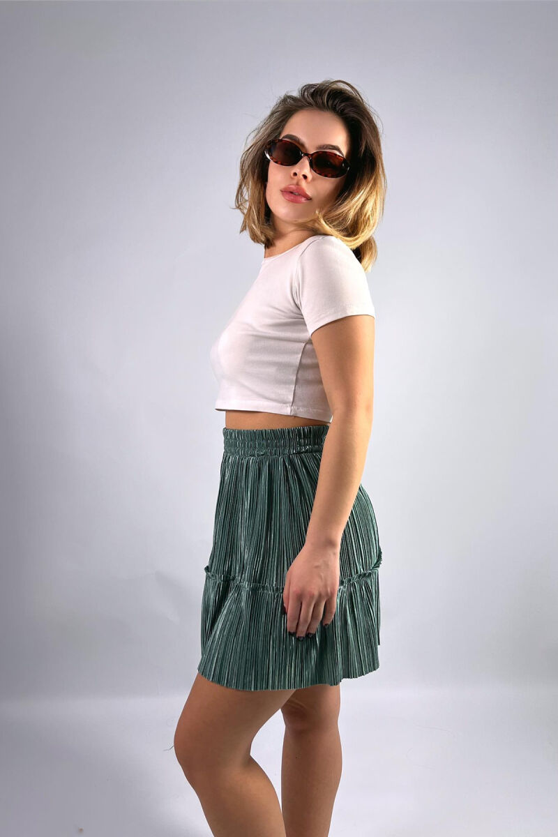 SHORT ONE COLOR WOMAN SKIRT MINT/MENTE - 2