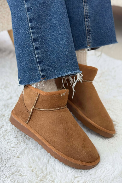 SHORT SIMPLE WOMAN UGG DARK BEIGE/BEZHE ERRET - 1