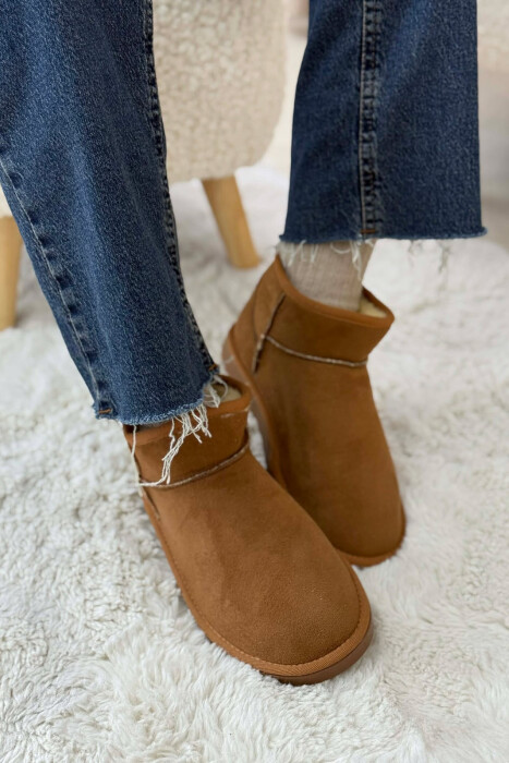 SHORT SIMPLE WOMAN UGG DARK BEIGE/BEZHE ERRET - 3