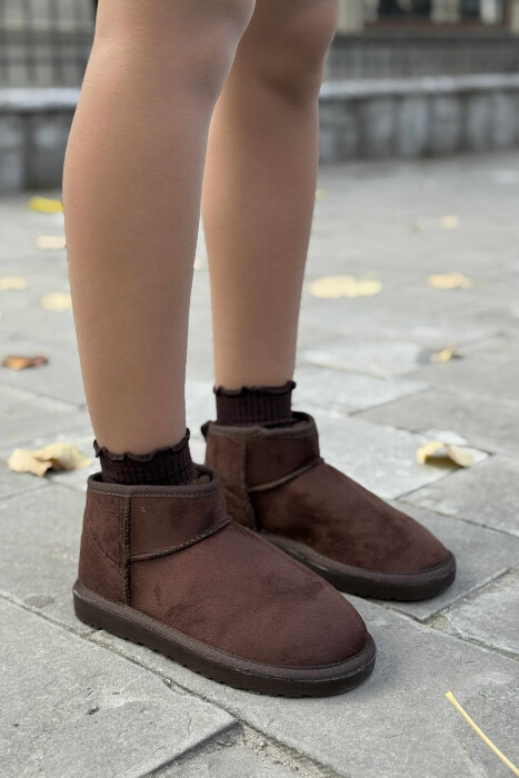 SHORT SIMPLE WOMAN UGG DARK BROWN/KAE - 1