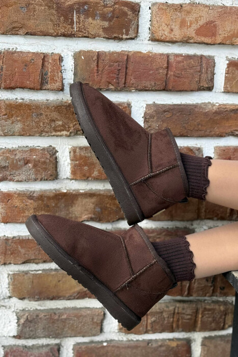 SHORT SIMPLE WOMAN UGG DARK BROWN/KAE - 5
