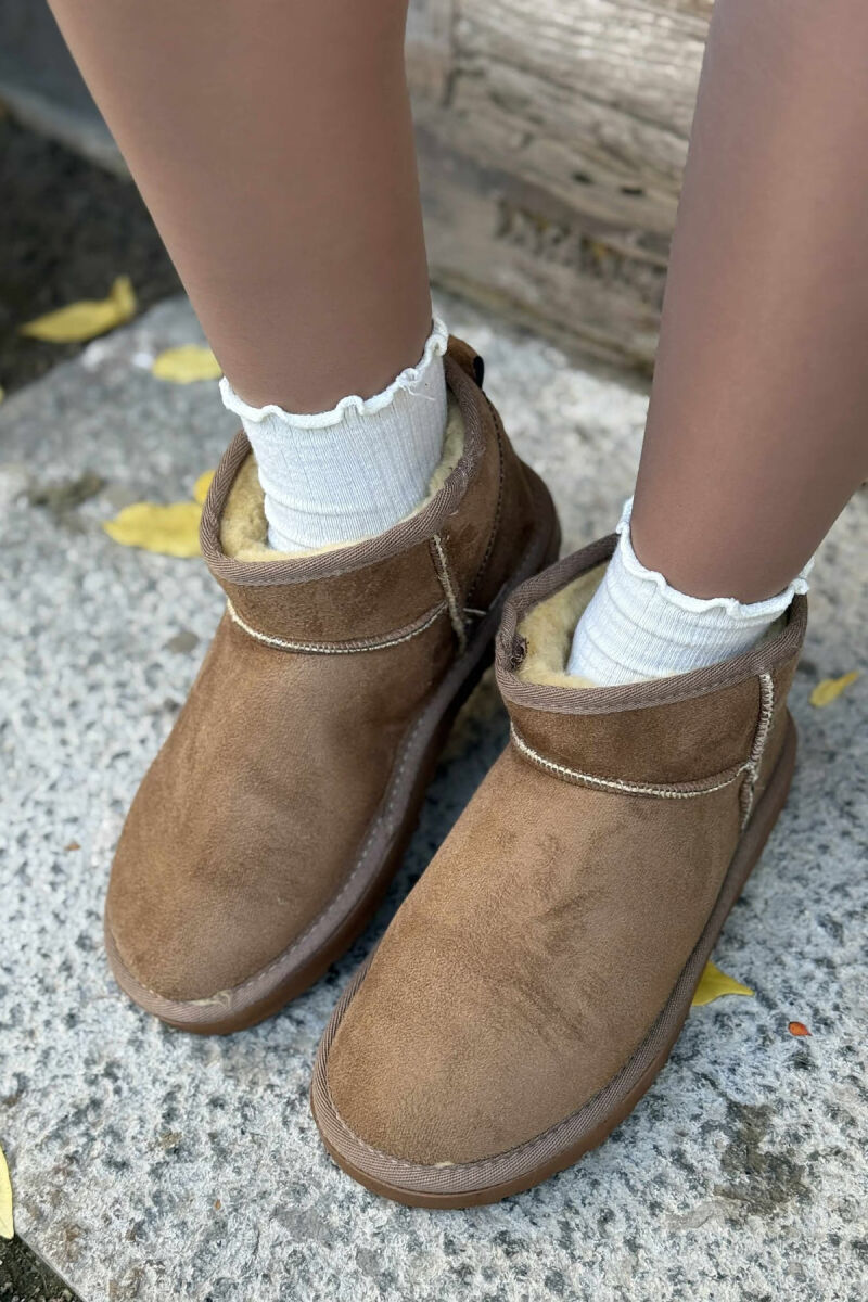 SHORT SIMPLE WOMAN UGG LIGHT BROWN/KAZB - 4